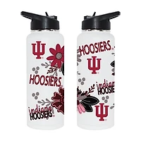 The Memory Company Indiana Hoosiers 34oz. Flowers Stainless Steel Quencher Bottle