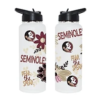 The Memory Company Florida State Seminoles 34oz. Flowers Stainless Steel Quencher Bottle