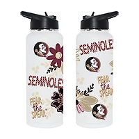 The Memory Company Florida State Seminoles 34oz. Flowers Stainless Steel Quencher Bottle