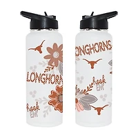 The Memory Company Texas Longhorns 34oz. Flowers Stainless Steel Quencher Bottle