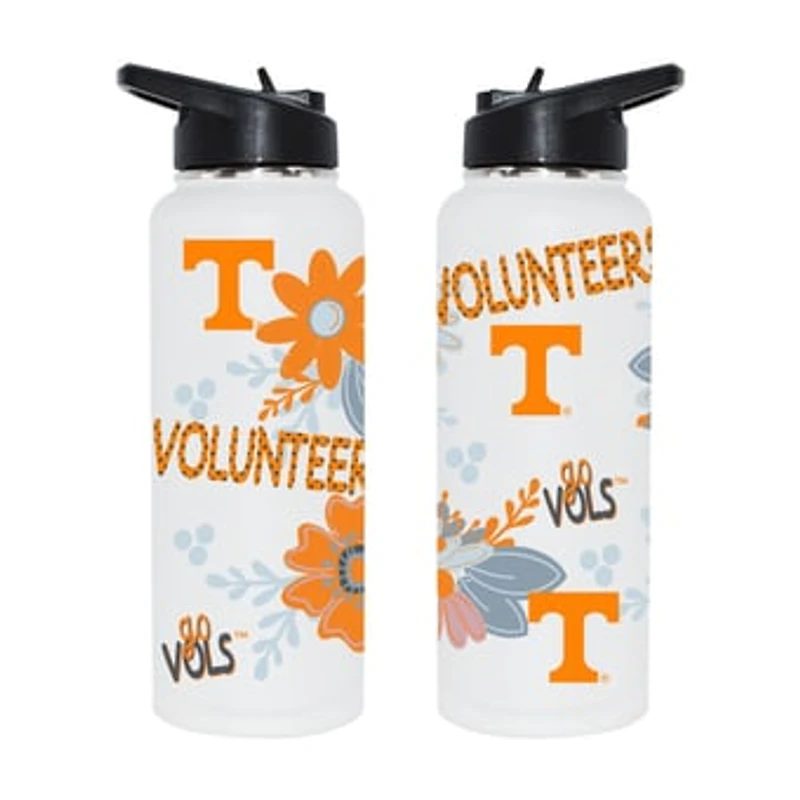 The Memory Company Tennessee Volunteers 34oz. Flowers Stainless Steel Quencher Bottle