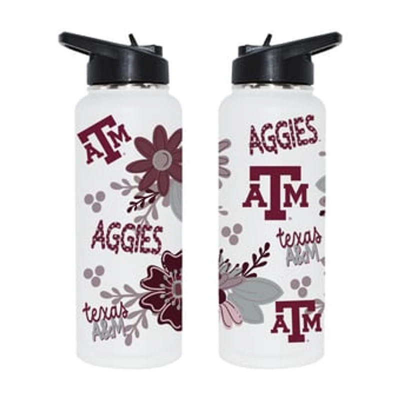 The Memory Company Texas A&M Aggies 34oz. Flowers Stainless Steel Quencher Bottle