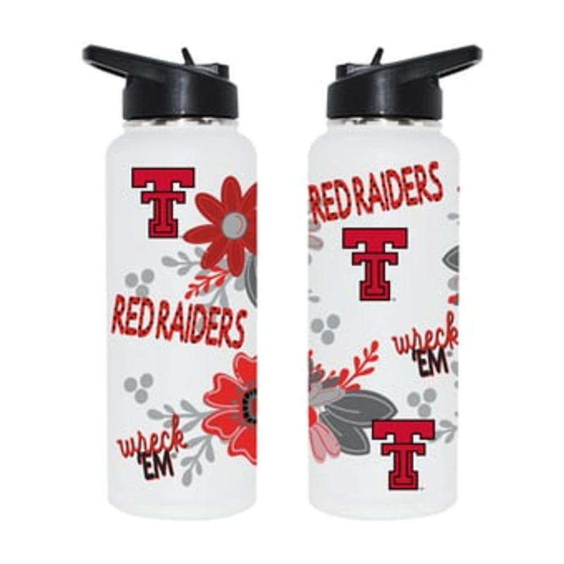 The Memory Company Texas Tech Red Raiders 34oz. Flowers Stainless Steel Quencher Bottle