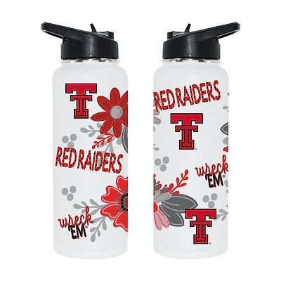 The Memory Company Texas Tech Red Raiders 34oz. Flowers Stainless Steel Quencher Bottle