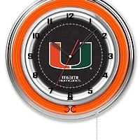 Miami Hurricanes 19" Neon Wall Clock