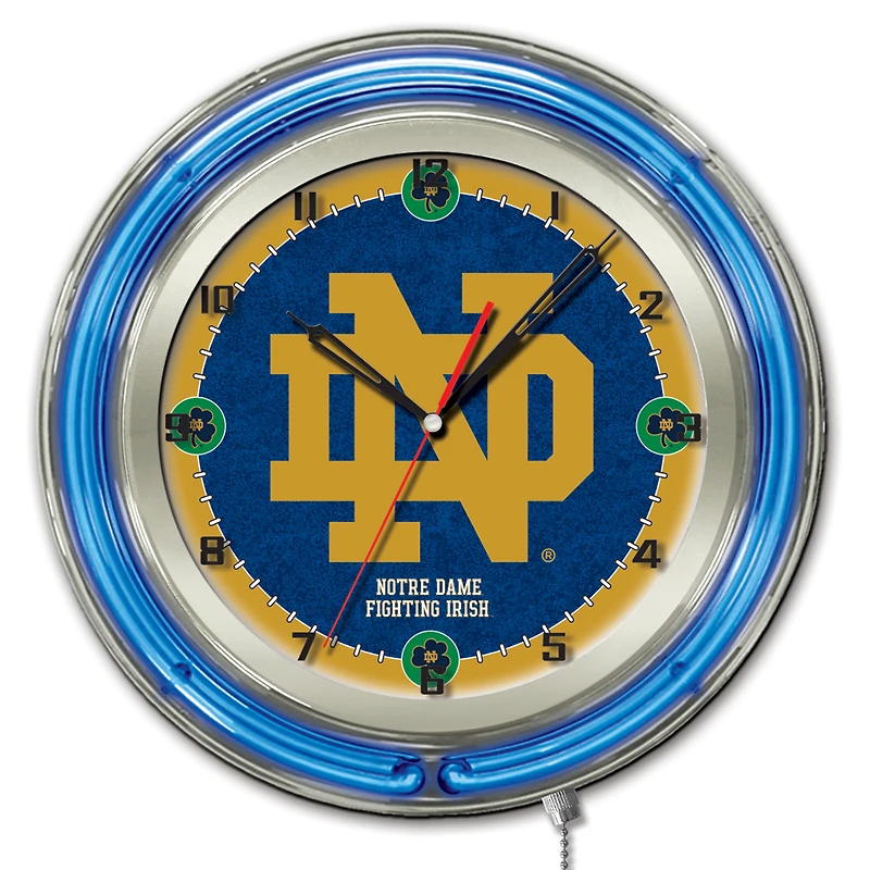 Notre Dame Fighting Irish 19" Neon Wall Clock