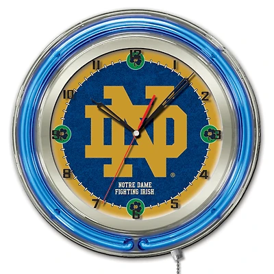 Notre Dame Fighting Irish 19" Neon Wall Clock