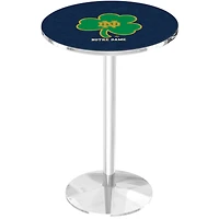 Notre Dame Fighting Irish 42" Round Foot Chrome Pub Table