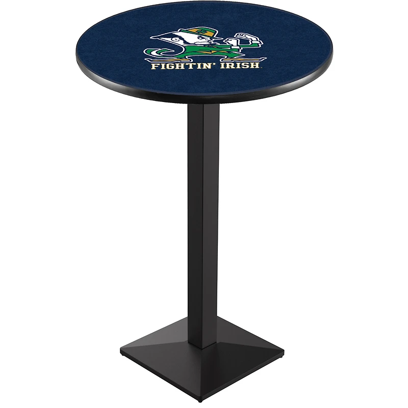 Notre Dame Fighting Irish 42" Leprechaun Square Base Black Pub Table