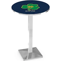 Notre Dame Fighting Irish 36" Square Base Chrome Pub Table