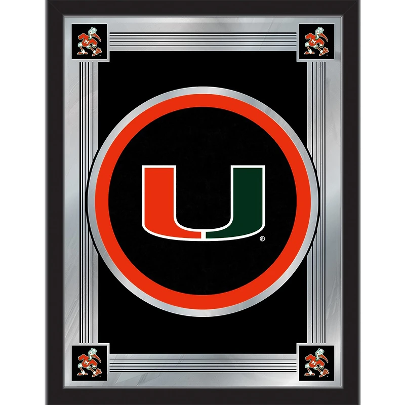 Miami Hurricanes 17'' x 22'' Logo Mirror