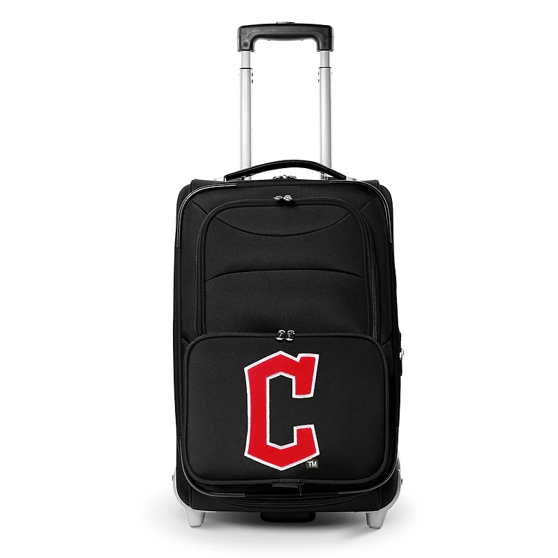 MOJO Black Cleveland Guardians 21" Softside Rolling Carry-On Suitcase
