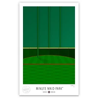 Houston Astros 17" x 26" Minute Maid Park Tal's Hill Minimalist Art Giclee Print