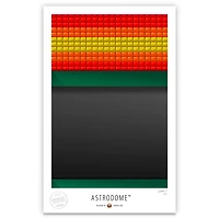 Houston Astros 17" x 26" Astrodome Upper Deck Minimalist Art Giclee Print