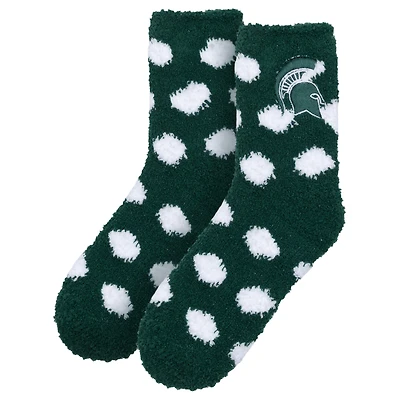 Women's ZooZatz Michigan State Spartans Plush Dot Socks