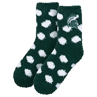 Women's ZooZatz Michigan State Spartans Plush Dot Socks