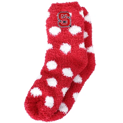 Women's ZooZatz NC State Wolfpack Plush Dot Socks