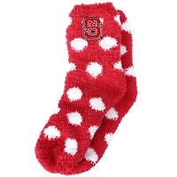 Women's ZooZatz NC State Wolfpack Plush Dot Socks