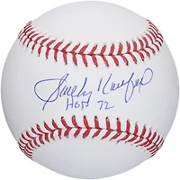 Sandy Koufax Los Angeles Dodgers Autographed Baseball with "HOF 72" Inscription