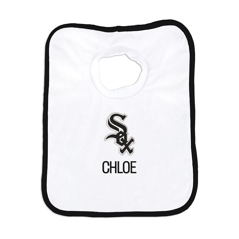 Newborn & Infant White Chicago White Sox Personalized Bib