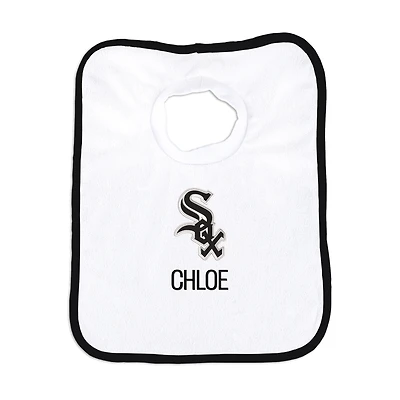 Newborn & Infant White Chicago White Sox Personalized Bib