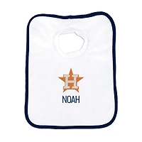 Newborn & Infant White Houston Astros Personalized Bib