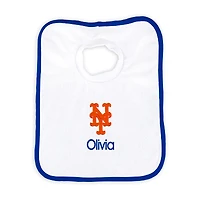 Newborn & Infant White New York Mets Personalized Bib