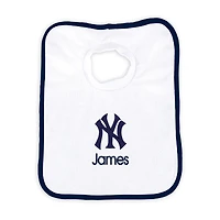 Newborn & Infant White New York Yankees Personalized Bib