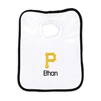 Newborn & Infant White Pittsburgh Pirates Personalized Bib