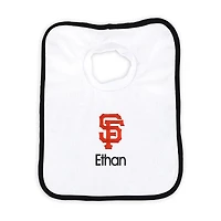Newborn & Infant White San Francisco Giants Personalized Bib