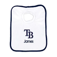 Newborn & Infant White Tampa Bay Rays Personalized Bib