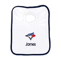 Newborn & Infant White Toronto Blue Jays Personalized Bib