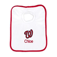 Newborn & Infant White Washington Nationals Personalized Bib