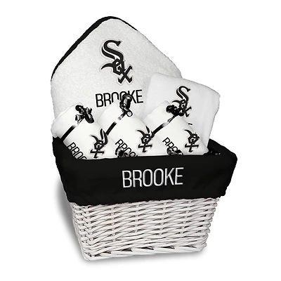 Newborn & Infant White Chicago White Sox Personalized Medium Gift Basket