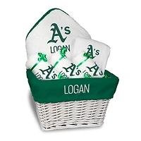 Newborn & Infant White Athletics Personalized Medium Gift Basket