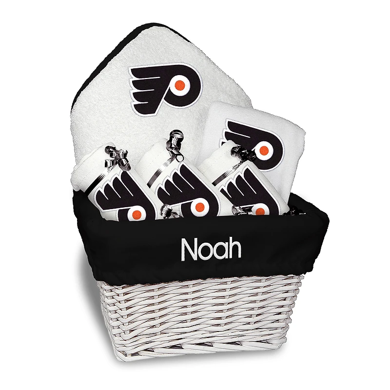 Newborn & Infant White Philadelphia Flyers Personalized Medium Gift Basket