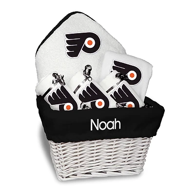 Newborn & Infant White Philadelphia Flyers Personalized Medium Gift Basket