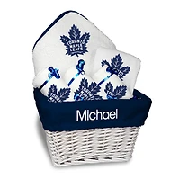 Newborn & Infant White Toronto Maple Leafs Personalized Medium Gift Basket