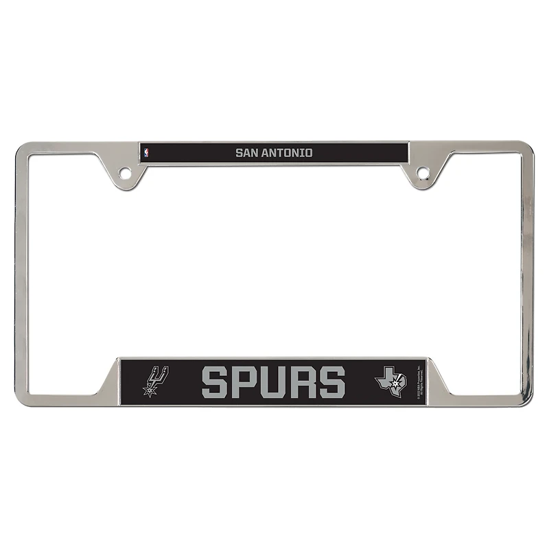 WinCraft San Antonio Spurs Chrome Plated Metal License Plate Frame