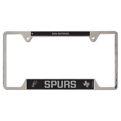 WinCraft  San Antonio Spurs Chrome Plated Metal License Plate Frame