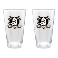Anaheim Ducks 16oz. Pint Glass Set