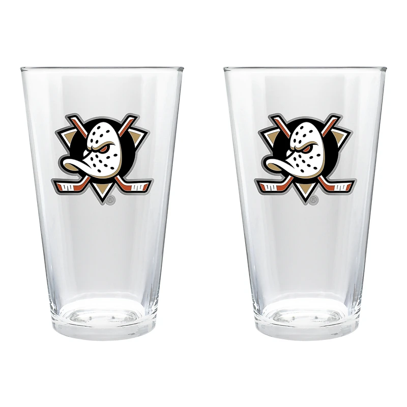 Anaheim Ducks 16oz. Pint Glass Set
