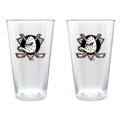 Anaheim Ducks 16oz. Pint Glass Set