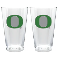 Oregon Ducks 16oz. Pint Glass Set