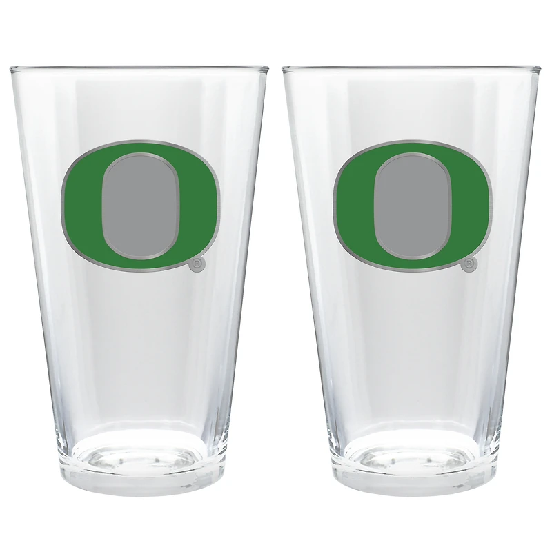 Oregon Ducks 16oz. Pint Glass Set