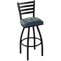 Notre Dame Fighting Irish 30" Black Team Wrinkle Swivel Bar Stool with Ladder Style Back