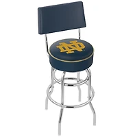 Notre Dame Fighting Irish 25" Alternate Chrome Double Ring Swivel Bar Stool with Back