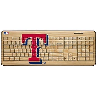 Texas Rangers Wood Print Wireless USB Keyboard