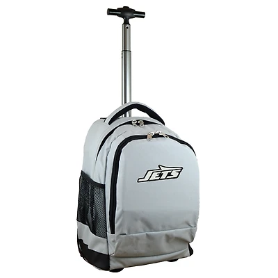 MOJO Gray New York Jets 19'' Premium Wheeled Backpack