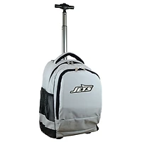 MOJO Gray New York Jets 19'' Premium Wheeled Backpack